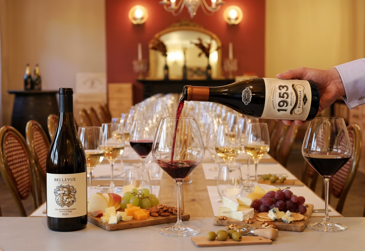 Firefly_add beatiful cheese boards on the tables spreaded out. fill some oth the glasses at t 457464